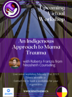 An Indigenous Approach to Mama Trauma Virtual Workshop