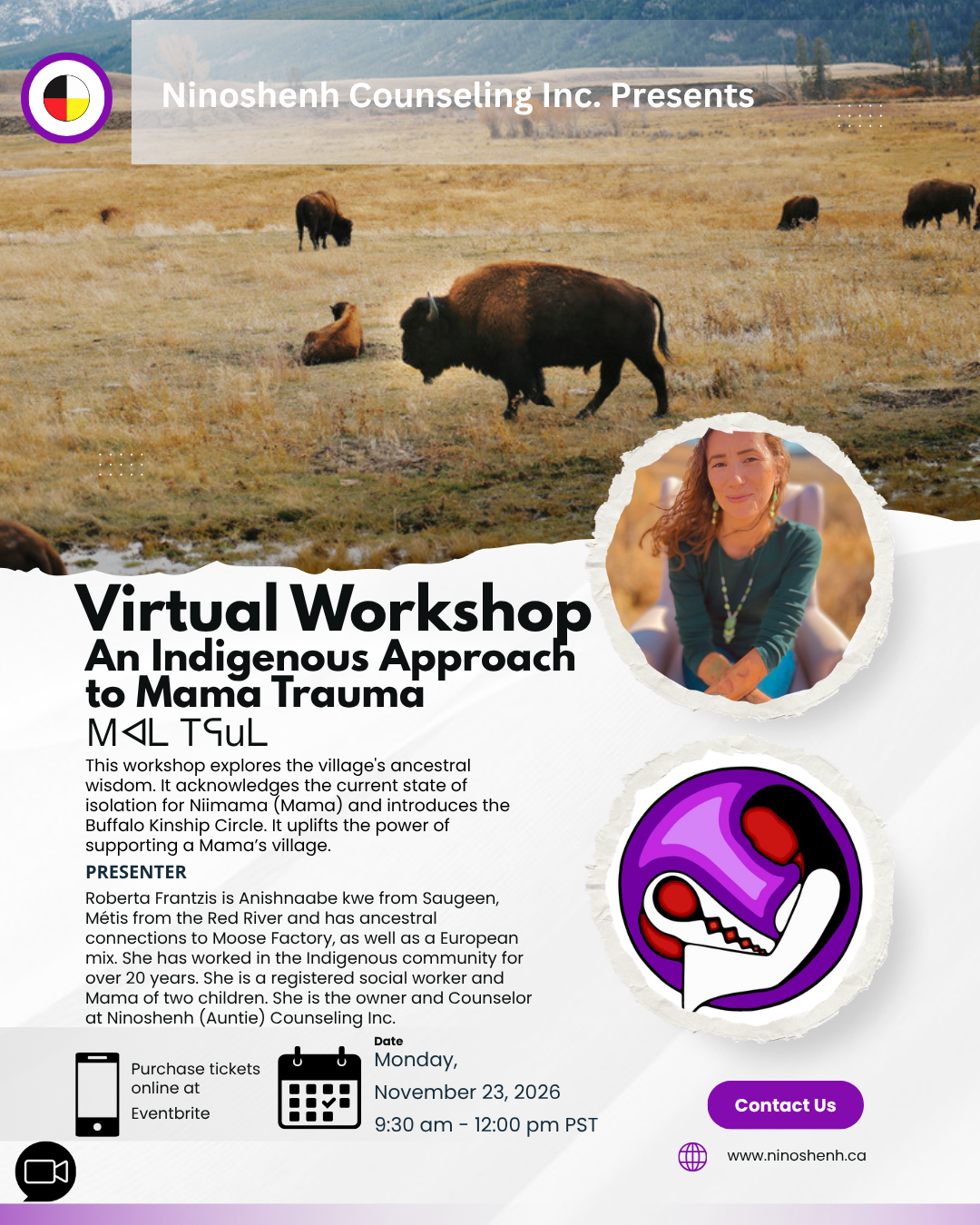 Poster for An Indigenous Approach to Mama Trauma